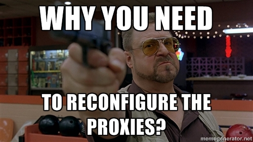 proxies reconfiguration